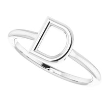 Load image into Gallery viewer, 14K Gold Initial Ring