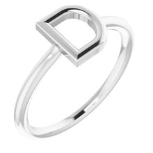 Load image into Gallery viewer, 14K Gold Initial Ring