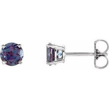Load image into Gallery viewer, 14k Gold Birthstone Studs
