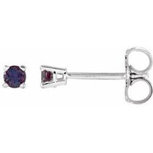 Load image into Gallery viewer, 14k Gold Birthstone Children's Studs