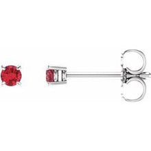 Load image into Gallery viewer, 14k Gold Birthstone Children's Studs