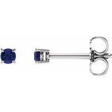Load image into Gallery viewer, 14k Gold Birthstone Children's Studs
