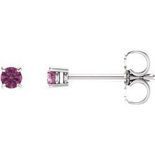 Load image into Gallery viewer, 14k Gold Birthstone Children's Studs