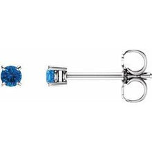 Load image into Gallery viewer, 14k Gold Birthstone Children's Studs