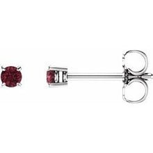 Load image into Gallery viewer, 14k Gold Birthstone Children's Studs