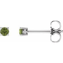 Load image into Gallery viewer, 14k Gold Birthstone Children's Studs