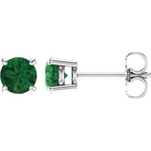 Load image into Gallery viewer, 14k Gold Birthstone Studs
