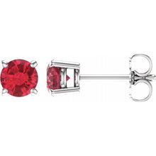 Load image into Gallery viewer, 14k Gold Birthstone Studs