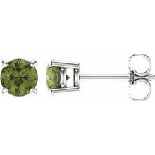 Load image into Gallery viewer, 14k Gold Birthstone Studs
