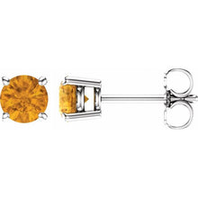 Load image into Gallery viewer, 14k Gold Birthstone Studs