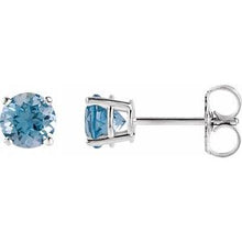 Load image into Gallery viewer, 14k Gold Birthstone Studs