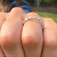 Load image into Gallery viewer, Emerald Cut East to West Halfway Band 1.25 CT