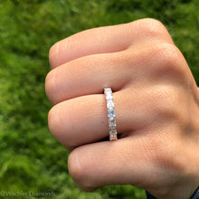 Load image into Gallery viewer, Emerald Cut East to West Halfway Band 1.25 CT