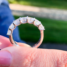 Load image into Gallery viewer, Wachler "U" Shape Asscher Cut Half Way Band 2.8ct