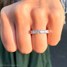Load image into Gallery viewer, Wachler "U" Shape Asscher Cut Half Way Band 2.8ct