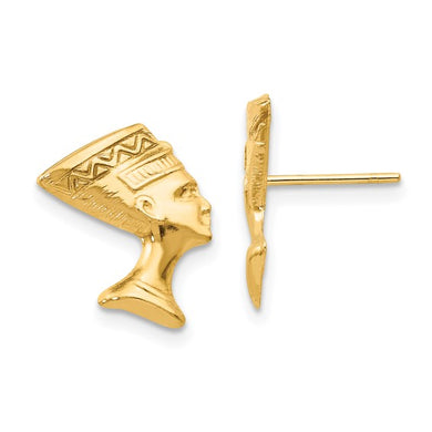 14k Gold Nefertiti Children's Earrings