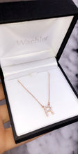 Load image into Gallery viewer, 14K Gold Diamond Initial Pendant
