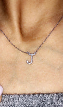 Load image into Gallery viewer, 14K Gold Diamond Initial Pendant