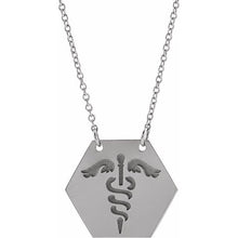 Load image into Gallery viewer, 14K Gold Engraveable Medical Identification 18" Necklace