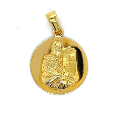 14K Yellow Gold Moses Pendant