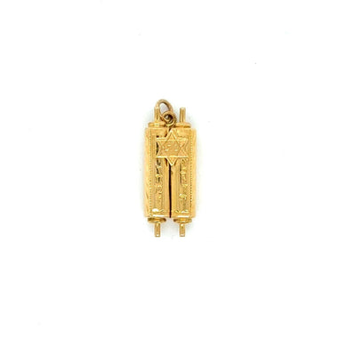 14k Gold Torah Charm