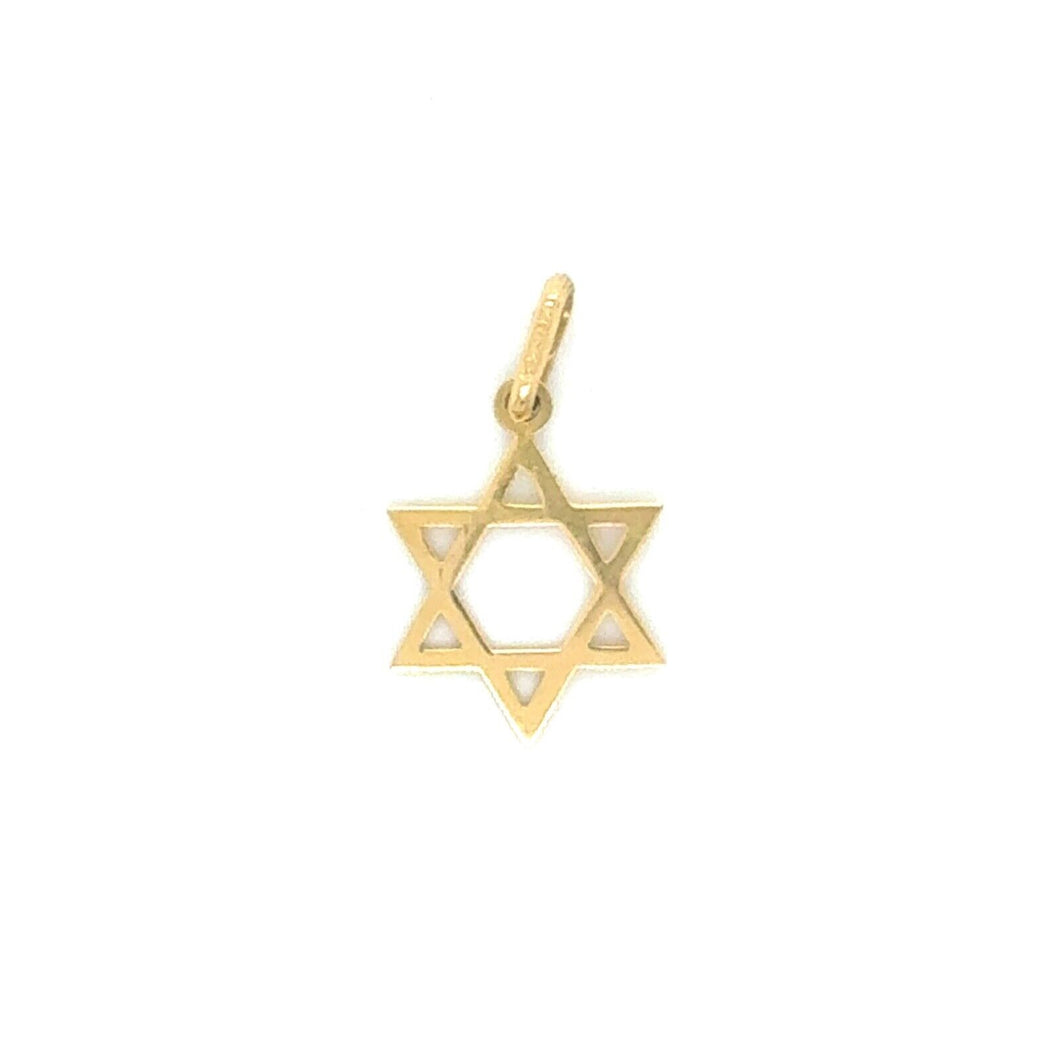 10k Gold Star of David Pendant