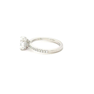 Tiffany Engagement Ring in Platinum 1.25ct H color