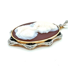 Load image into Gallery viewer, 14k Two-Tone Gold Onyx Cameo