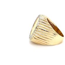 Load image into Gallery viewer, 1945 Dos Pesos Gold Coin Ring With Diamonds