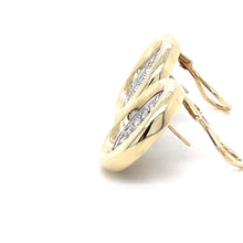 Load image into Gallery viewer, 14K Yellow Gold Earrings With 58 Round Diamonds, 2.30TW