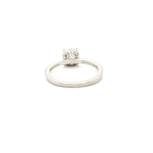 Tiffany Engagement Ring in Platinum 1.25ct H color