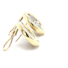 Load image into Gallery viewer, 14K Yellow Gold Earrings With 58 Round Diamonds, 2.30TW