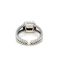 Load image into Gallery viewer, DAVID YURMAN Sterling Silver Smoky Quartz Diamond Halo