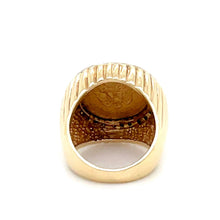 Load image into Gallery viewer, 1945 Dos Pesos Gold Coin Ring With Diamonds