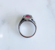 Load image into Gallery viewer, Custom Diamond, Platinum, Pink Tourmaline Center Stone Ring