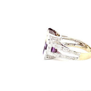 14k Two-Tone Gold Ametrine Ring