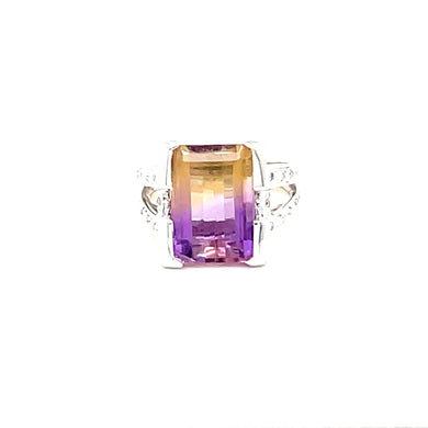 14k Two-Tone Gold Ametrine Ring