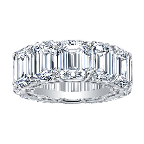 Emerald Cut Eternity Band, Wedding Bands,  - [Wachler]