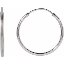 Load image into Gallery viewer, 14K Gold 15 mm Flexible Endless Hoop Earrings