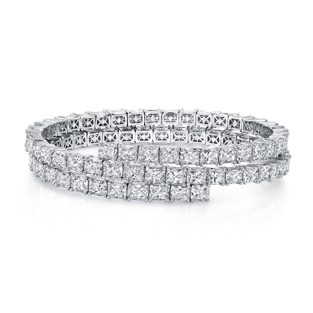 Radiant Cut Spiral Diamond Bracelet, Bracelet,  - [Wachler]