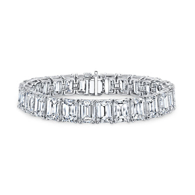 Emerald Cut Diamond Bracelet, Bracelet,  - [Wachler]