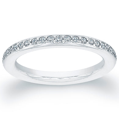 Diamond and Platinum Wedding Band, Wedding Bands,  - [Wachler]