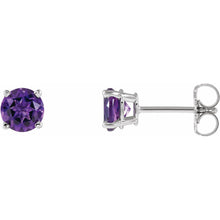 Load image into Gallery viewer, 14k Gold Birthstone Studs