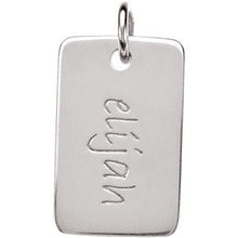 Load image into Gallery viewer, 14K Gold Engravable Mini Dog Tag Pendant 16x10 mm, Pendant,  - [Wachler]