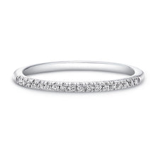 Load image into Gallery viewer, 18k White Gold Petite Diamond Wedding Band, Wedding Bands,  - [Wachler]