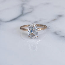 Load image into Gallery viewer, Antique Cushion Cut Thin Solitaire Setting