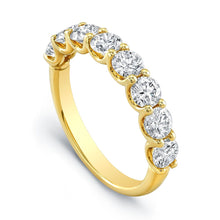 Load image into Gallery viewer, Round Diamond Yellow Gold Eternity Band, Wedding Bands,  - [Wachler]