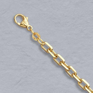 14k Gold 4.5mm Diamond Cut Cable Chain