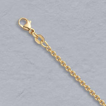 Load image into Gallery viewer, 14k Gold 2mm Cable Pendant Chain