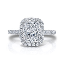 Load image into Gallery viewer, Elongated Cushion Halo Engagement Ring, Engagement Ring,  - [Wachler]